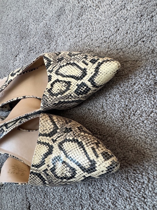 Franco Sarto Vickie Snakeskin Print Slingback Heels Pointed Toe  SIZE 11 - Picture 5 of 8